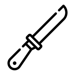 knife line icon