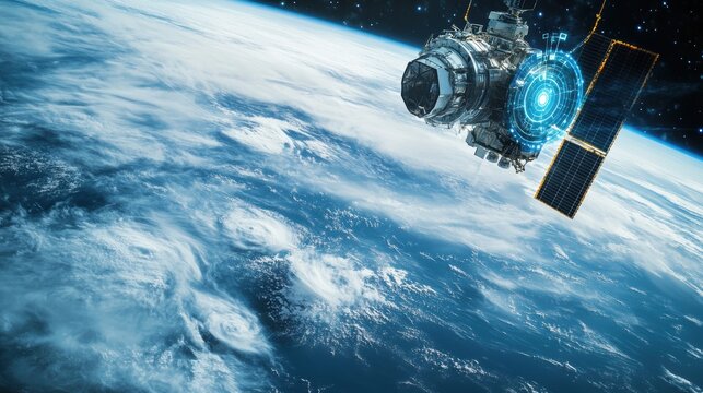AI controlling climate systems, sensors monitoring weather patterns, futuristic weather control interface, climate science technology