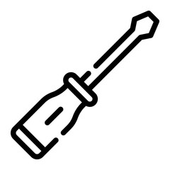 screwdriver line icon