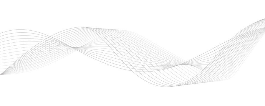 Wave lines vector illustration. Curve wave seamless pattern. Line art striped graphic template.	
