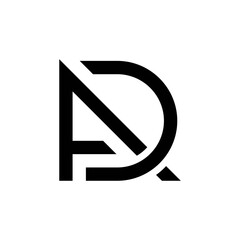 Initials Letter AD Logo Design Inspiration.