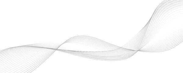 Wave lines vector illustration. Curve wave seamless pattern. Line art striped graphic template.	
