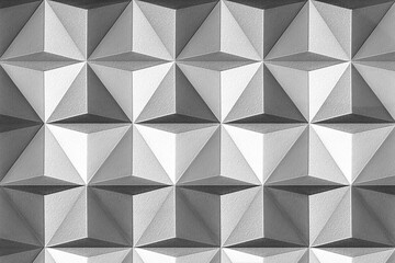 Obraz premium 3D gray paper craft tetrahedron patterned background design element