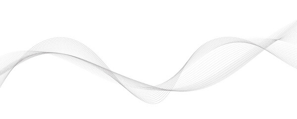 Wave lines vector illustration. Curve wave seamless pattern. Line art striped graphic template.	
