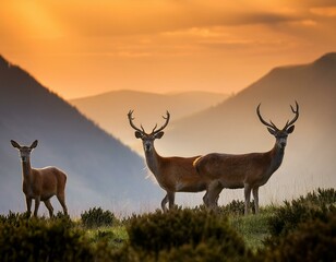 Fototapeta premium rainbow reindeer multicoloured fur for christmas or pride