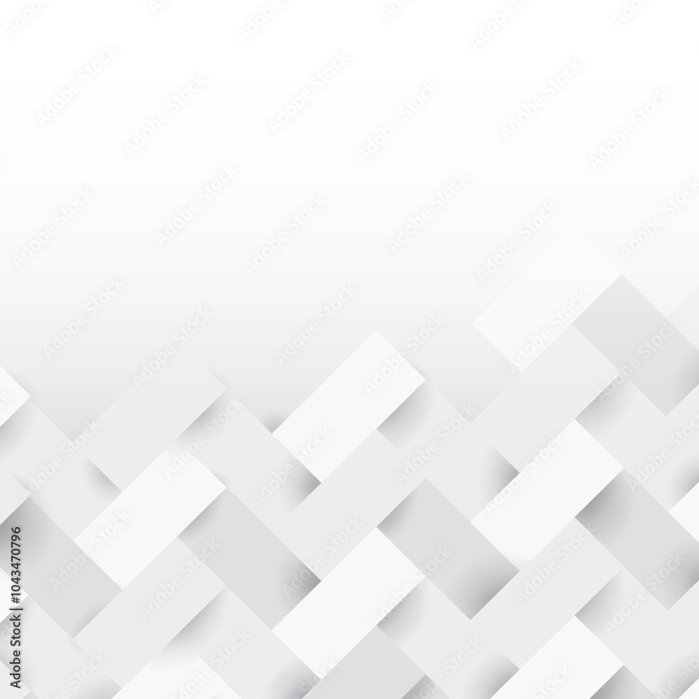 Wall mural white and gray weave pattern design element