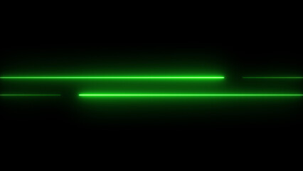 Blue horizontal laser beam. Neon line, presentation pointer. Blue glow flare light effect. Dark background.