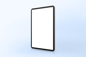 Tablet screen png mockup, 3D transparent digital device
