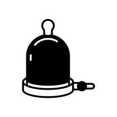 Vacuum Glyph Icon, Vector illustration
