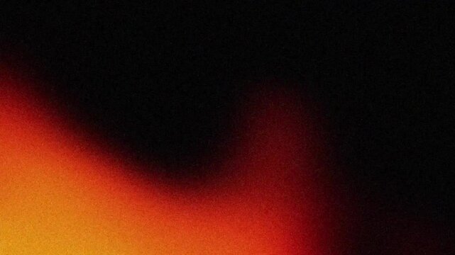 Abstract black red orange speckled grain background, bright color gradient shape, noise texture poster cover design