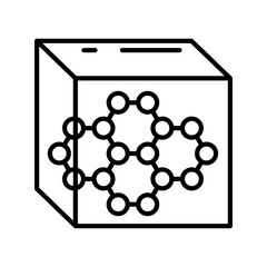 Solid Outline Icon, Vector illustration