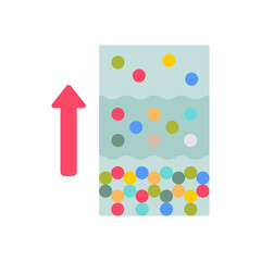 Aggregative States Flat Icons, Vector illustration