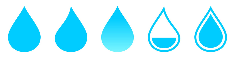water icon vector logo design, editable water icon, symbol, illustration
