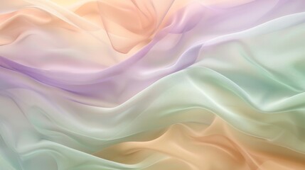 Obraz premium A pastel background featuring shades of light yellow, mint green, and lavender