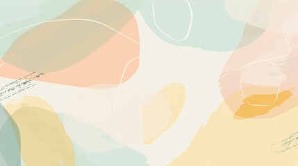 A pastel background featuring shades of light yellow, mint green, and lavender