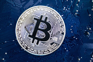 Cryptocurrencies are located on the computer motherboard.