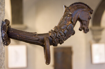 Horse tie up post. Photo taken at Casa Lajolo, Piossasco (Turin, Italy)