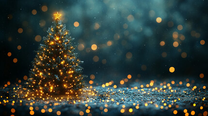 Warm green spruce branches with cones and snow cover create the feeling of a winter fairy tale.