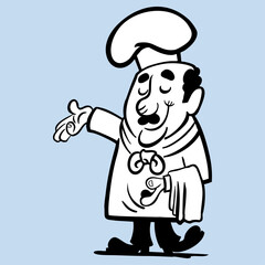 Retro Cartoon Chef