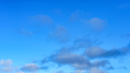 Fototapeta premium Beautiful blue sky with a few clouds.