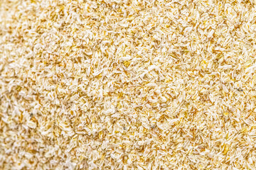 Full frame of psyllium dietary fiber.
