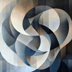 Fototapeta premium Abstract Intertwined Shapes