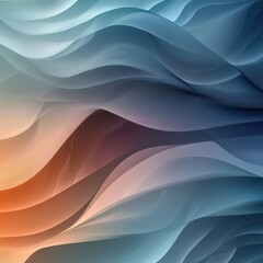 Obraz premium Abstract Waves in Blue Hues
