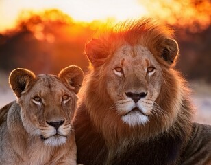 Lions at Masai Mara National Park Kenya