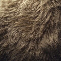 Fototapeta premium Close-up of soft, textured animal fur in natural brown tones.