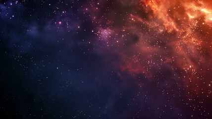 Obraz premium Stunning cosmic galaxy with glowing stars and nebula clouds in deep space showcasing the beauty of the universe