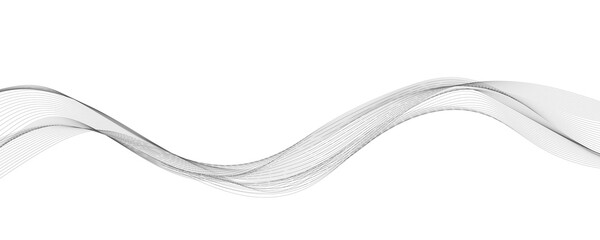 Wave lines vector illustration. Curve wave seamless pattern. Line art striped graphic template.	
