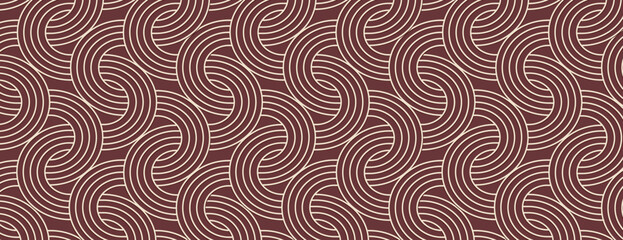 Seamless brown background with swirling wave patterns. The background features a brown color with a textured, wavy design. Vector. Art deco pattern background. Brown background vector.