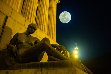 Super Full Moon seen from the city of S&atilde;o Paulo Brazil on August 30, 2023