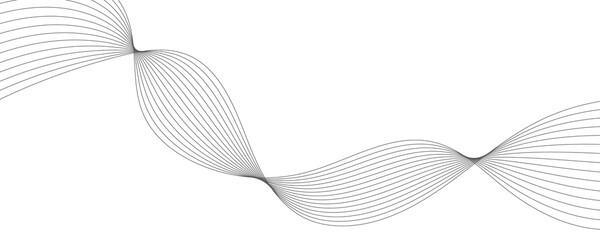 Wave lines vector illustration. Curve wave seamless pattern. Line art striped graphic template.	
