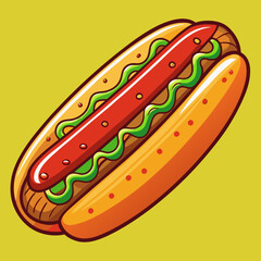hot dog illustration
