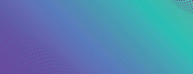 Purple and blue gradient background. Purple and blue gradient halftone banner vector background. Purple and blue background halftone texture. Minimal purple blue with halftone vector background