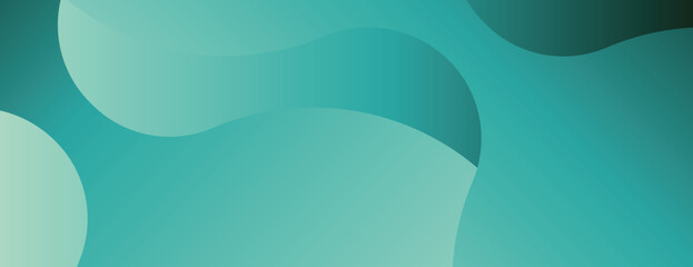 Abstract teal background with smooth curves. The background features a teal gradient and flowing texture, creating a calming teal ambiance. Vector. Gradient flowy background. Green background vector.