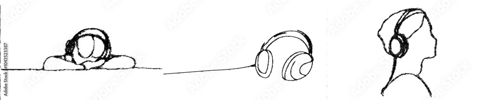 Poster a line drawing of a modern object telephone receiver. this is an illustration of an old phone with a