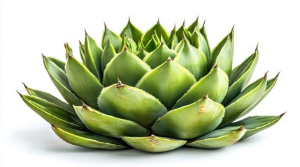 Fototapeta premium Lush Agave Plant with Dramatic Contrast