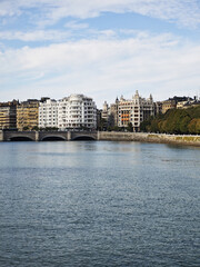 Fototapeta premium The center of San Sebastian Donostia, Basque Country, Spain