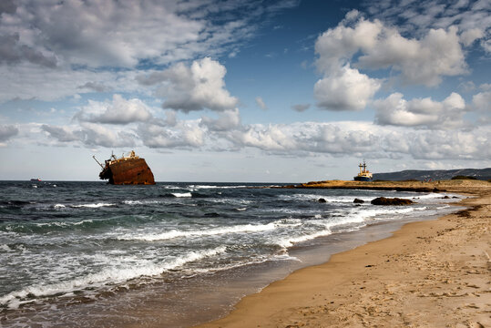 beautiful abandonned beach from the north of Tunisia