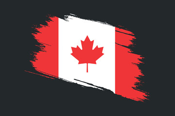 Canada brush flag vector