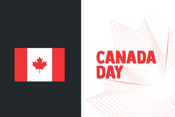 Canada independent flag vector