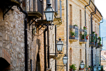 Guardia Perticara, perfectly preserved medieval village, Potenza, Basilicata, Italy