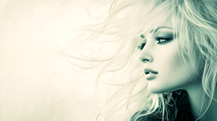 Naklejka premium Beautiful fashion model