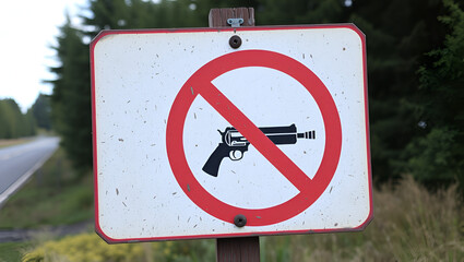 No weapon sign