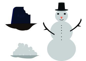 snowman with hat