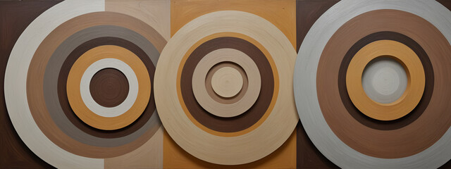 illustrazione con elementi surreali a tema geometrico astratto