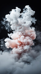 Smoke on Black Background