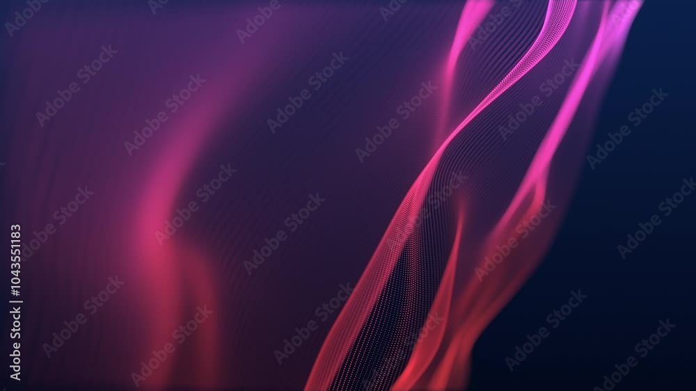 Poster dynamic colorful waves of light created in an engaging abstract design and conceptual format